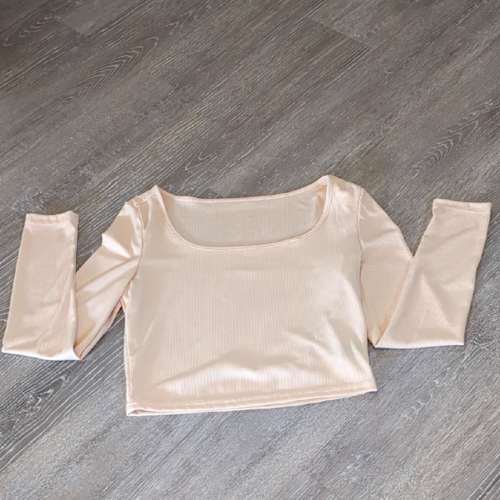 Y2K Womens Medium Crop Top Cream